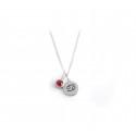 Exclusive Sterling Silver Cancer Zodiac CZ Birthstone Necklace