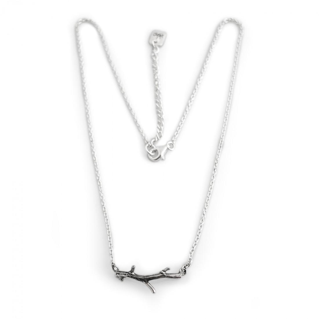 Exclusive Sterling Silver Twig Necklace
