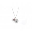 Exclusive Sterling Silver Gemini Zodiac CZ Birthstone Necklace
