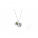 Exclusive Sterling Silver Virgo Zodiac CZ Birthstone Necklace
