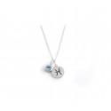 Exclusive Sterling Silver Pisces Zodiac CZ Birthstone Necklace