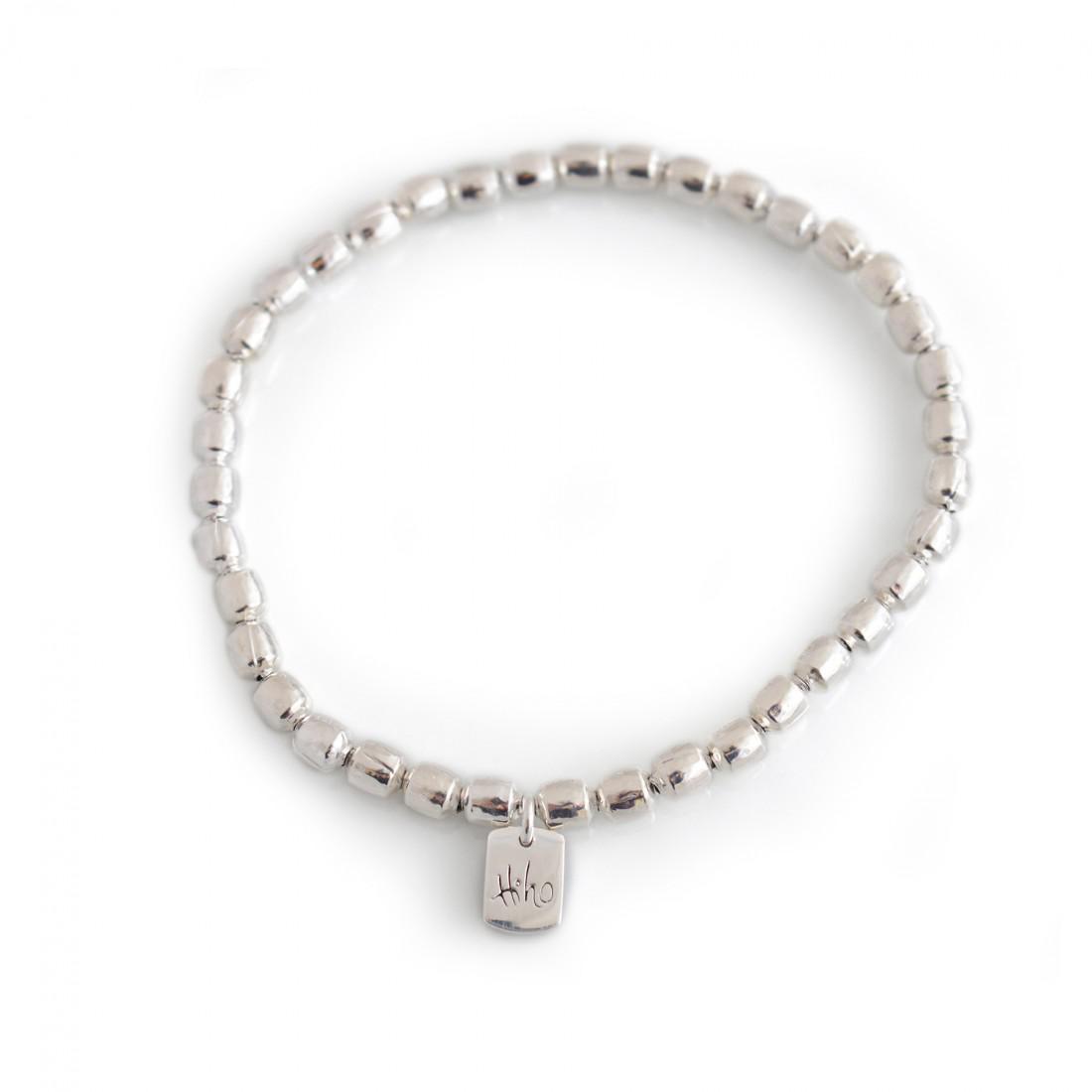 Sterling Silver Drum Bead Bracelet