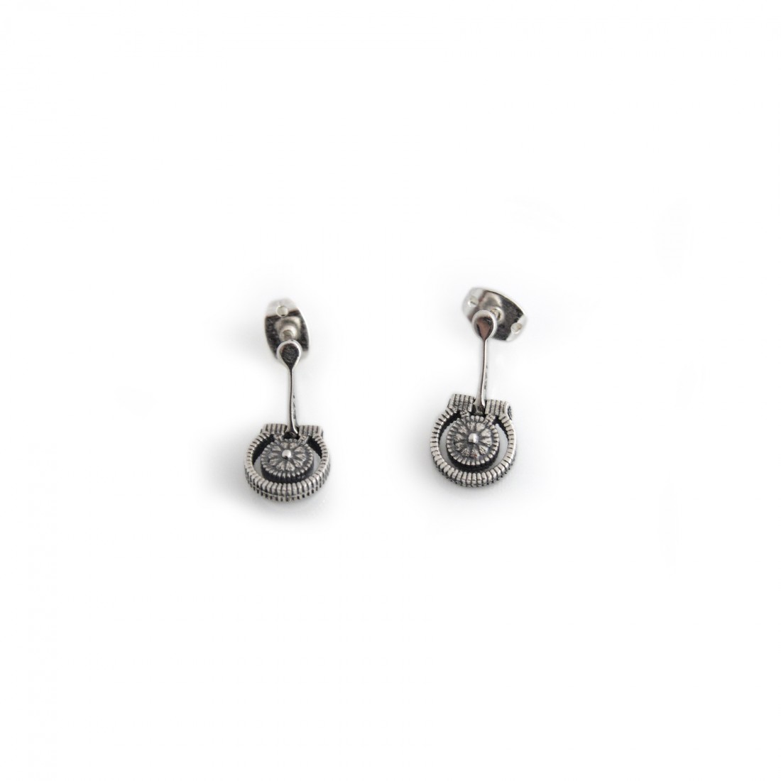 Exclusive Sterling Silver Western Snaffle Earrings