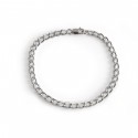 Sterling Silver Open Curb Chain Bracelet