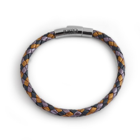 Exclusive Pony Club Leather Bolo Bracelet With Stainless Steel Clasp