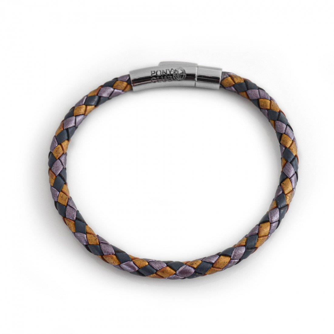 Exclusive Pony Club Leather Bolo Bracelet With Stainless Steel Clasp
