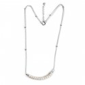 Sterling Silver Fine Chained Pearl Necklace