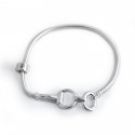 Exclusive Sterling Silver Foxtail Snaffle Bracelet