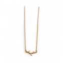 Exclusive Sterling Silver & Complete 18ct Yellow Gold Vermeil Twig Necklace