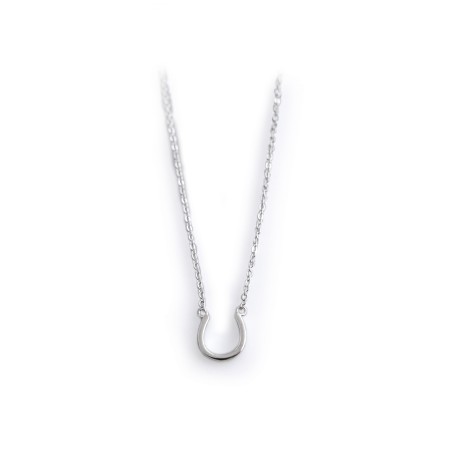 Sterling Silver Horseshoe Necklace