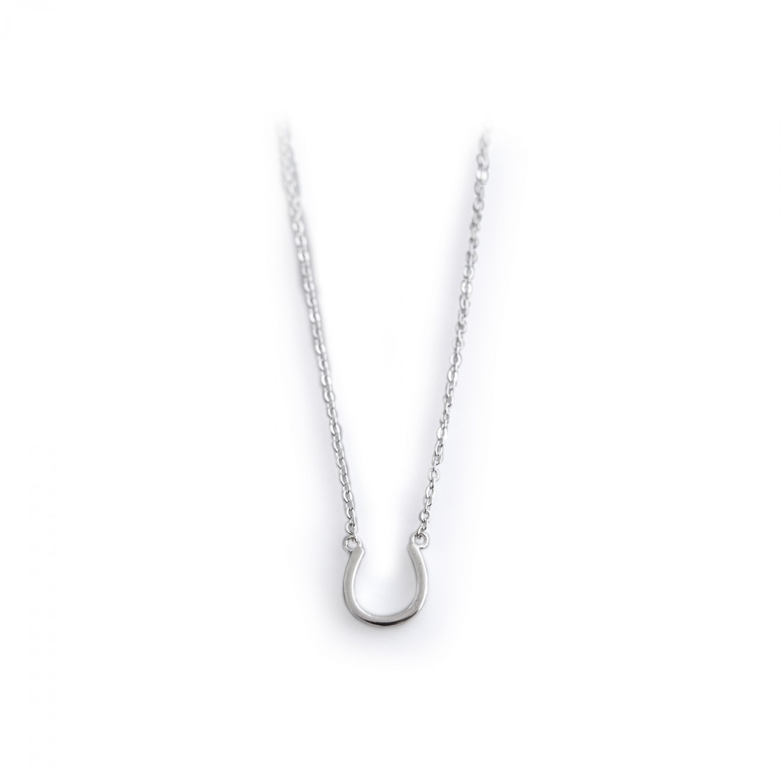 Sterling Silver Horseshoe Necklace