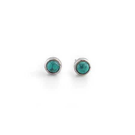 Sterling Silver & Turquoise Stud Earrings