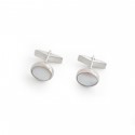 Sterling Silver & Mother of Pearl Cufflinks