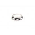 Exclusive Sterling Silver Hearts & Horseshoes Spinner Ring