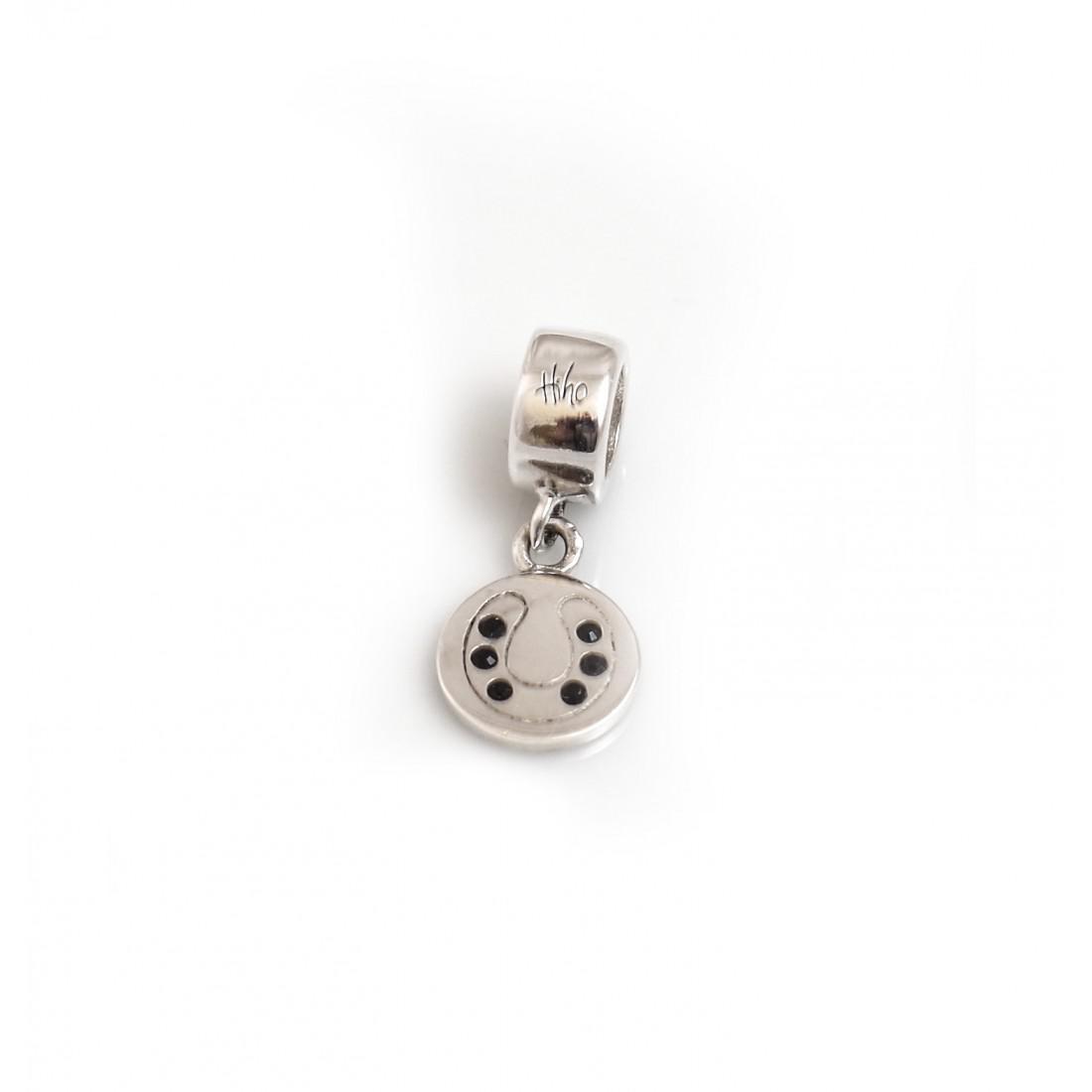 Exclusive Sterling Silver & CZ Engravable Roller Charm