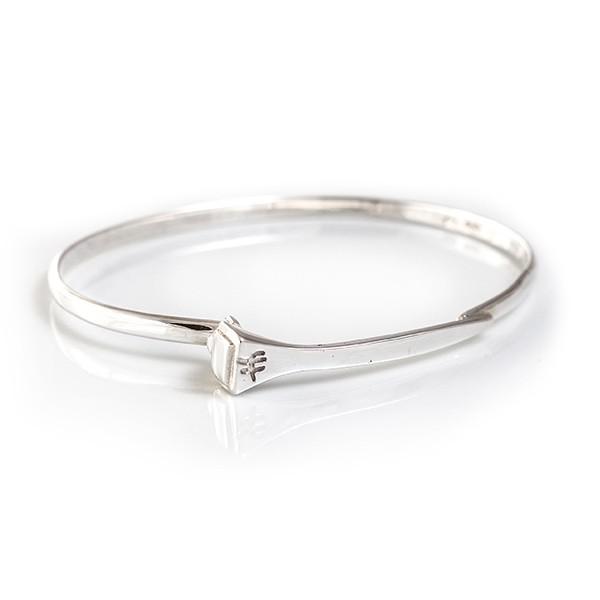 Sterling Silver Farrier Nail Bangle
