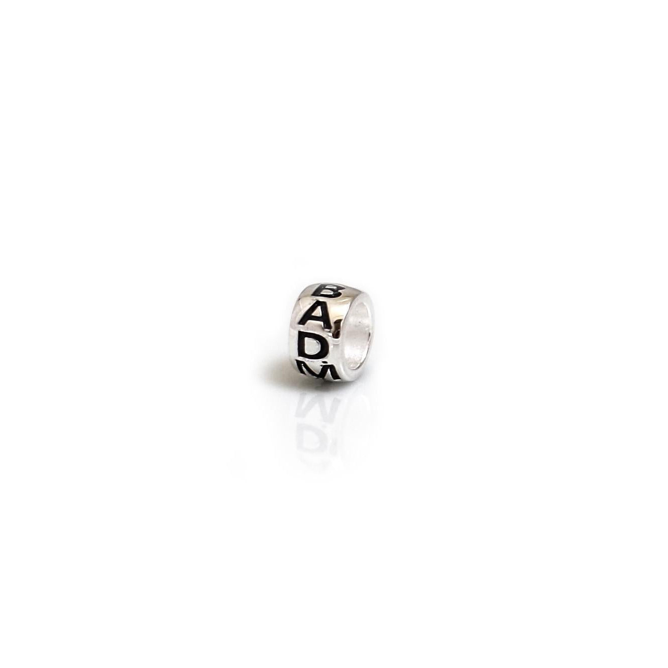 Exclusive Sterling Silver Badminton Roller Bead