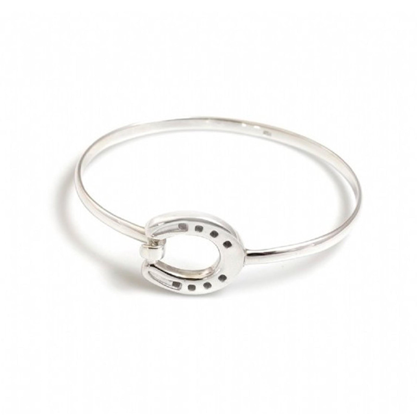 Sterling Silver Horseshoe Bangle