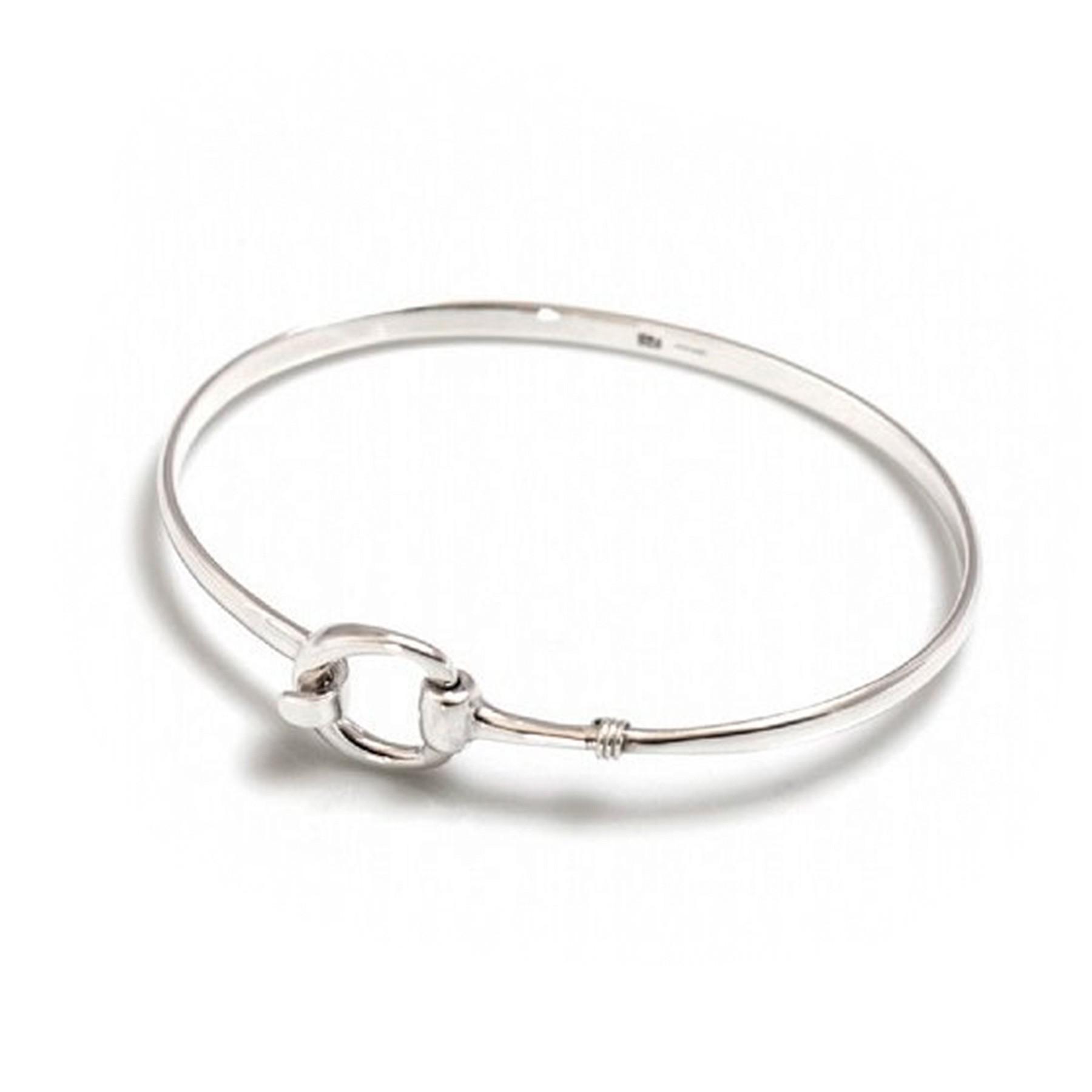 Exclusive Sterling Silver Snaffle Clip Bracelet