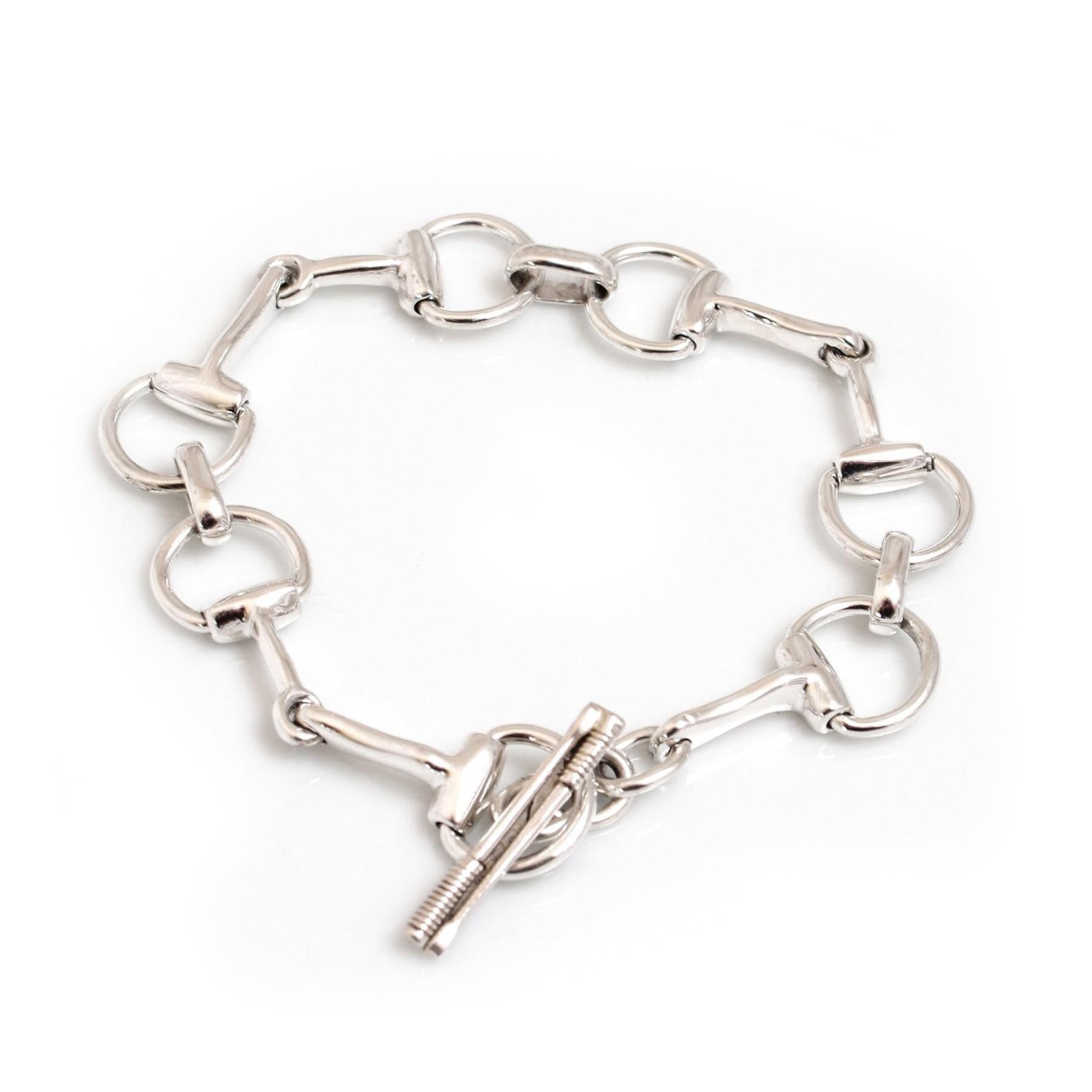 Sterling Silver Snaffle Bracelet