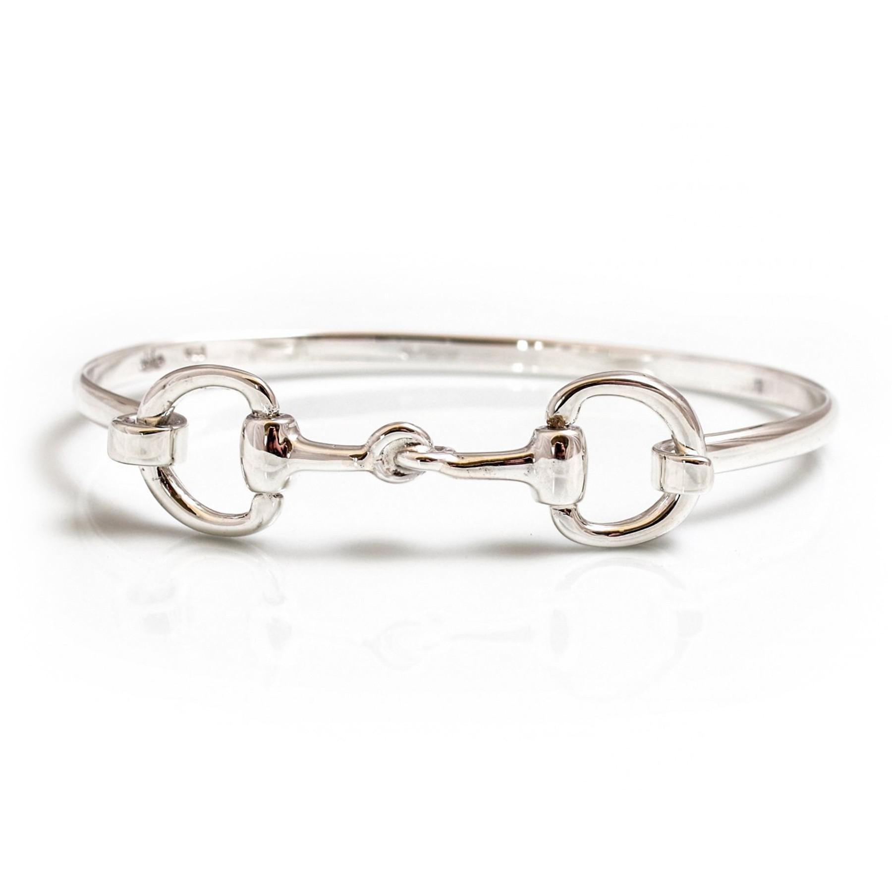 Sterling Silver Double Snaffle Bracelet