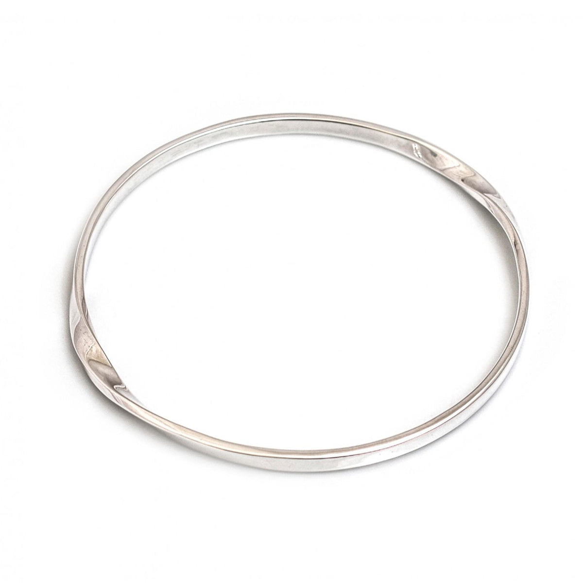 Sterling Silver Twist Bangle