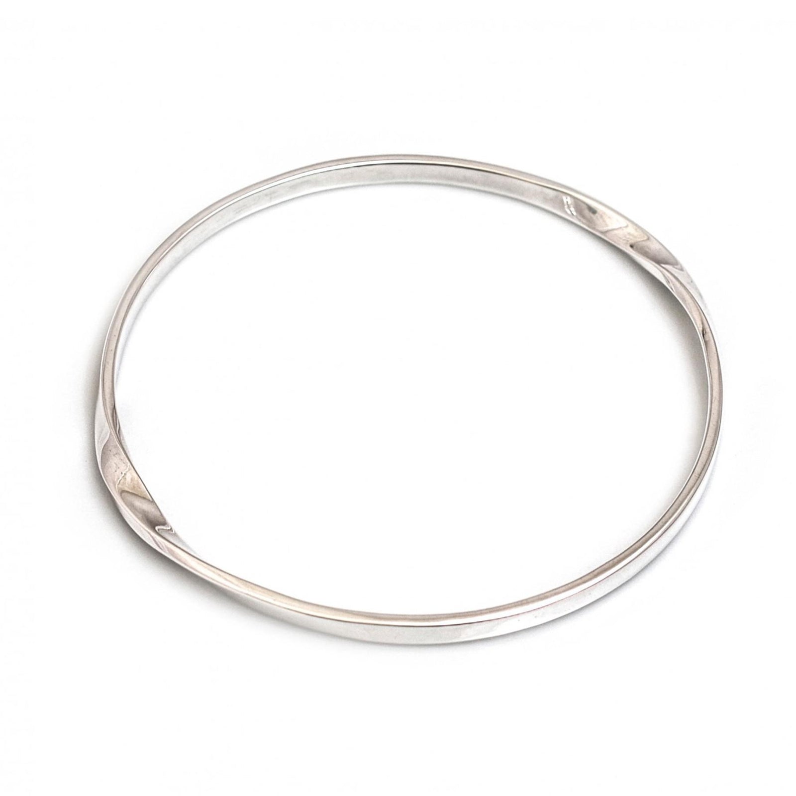 Sterling Silver Twist Bangle