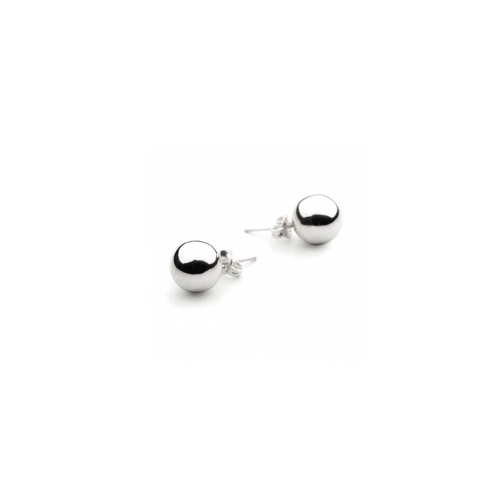 10mm Sterling Silver Ball Stud Earrings