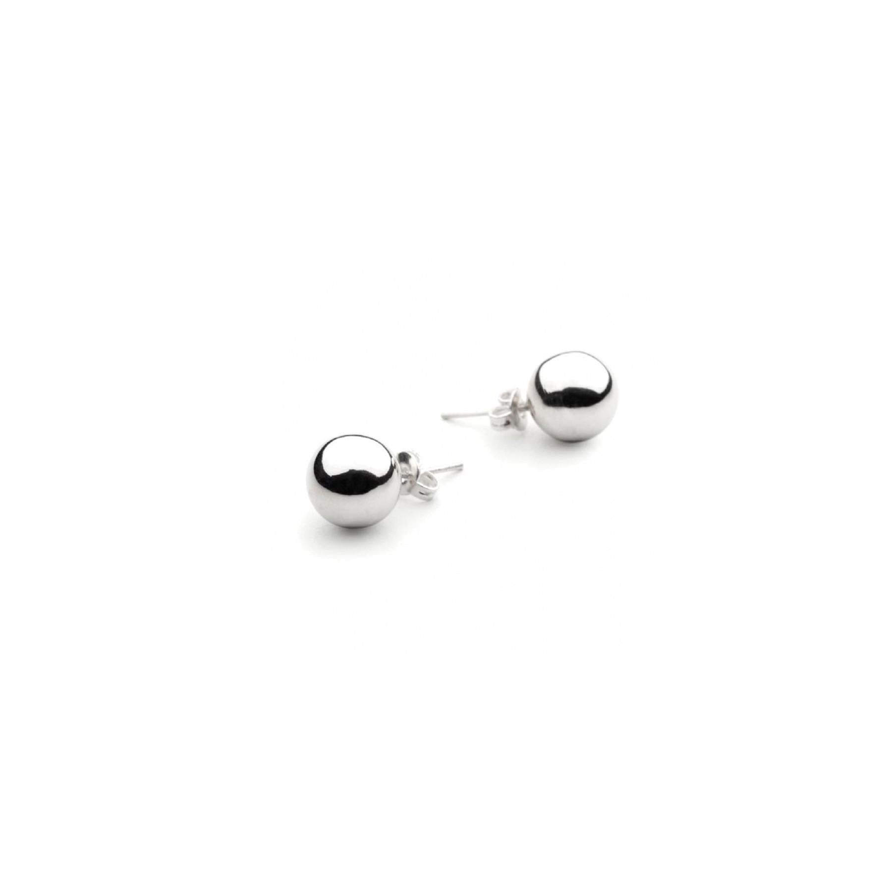 10mm Sterling Silver Ball Stud Earrings
