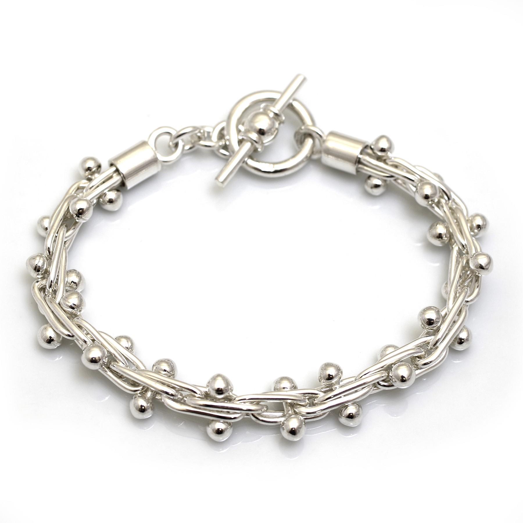Sterling Silver Bobbly Bracelet