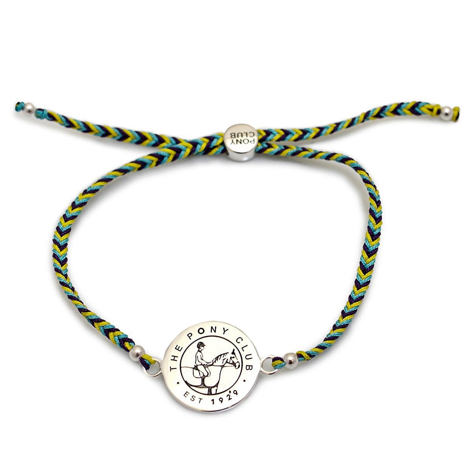 Exclusive Sterling Silver Pony Club Disc Friendship Bracelet