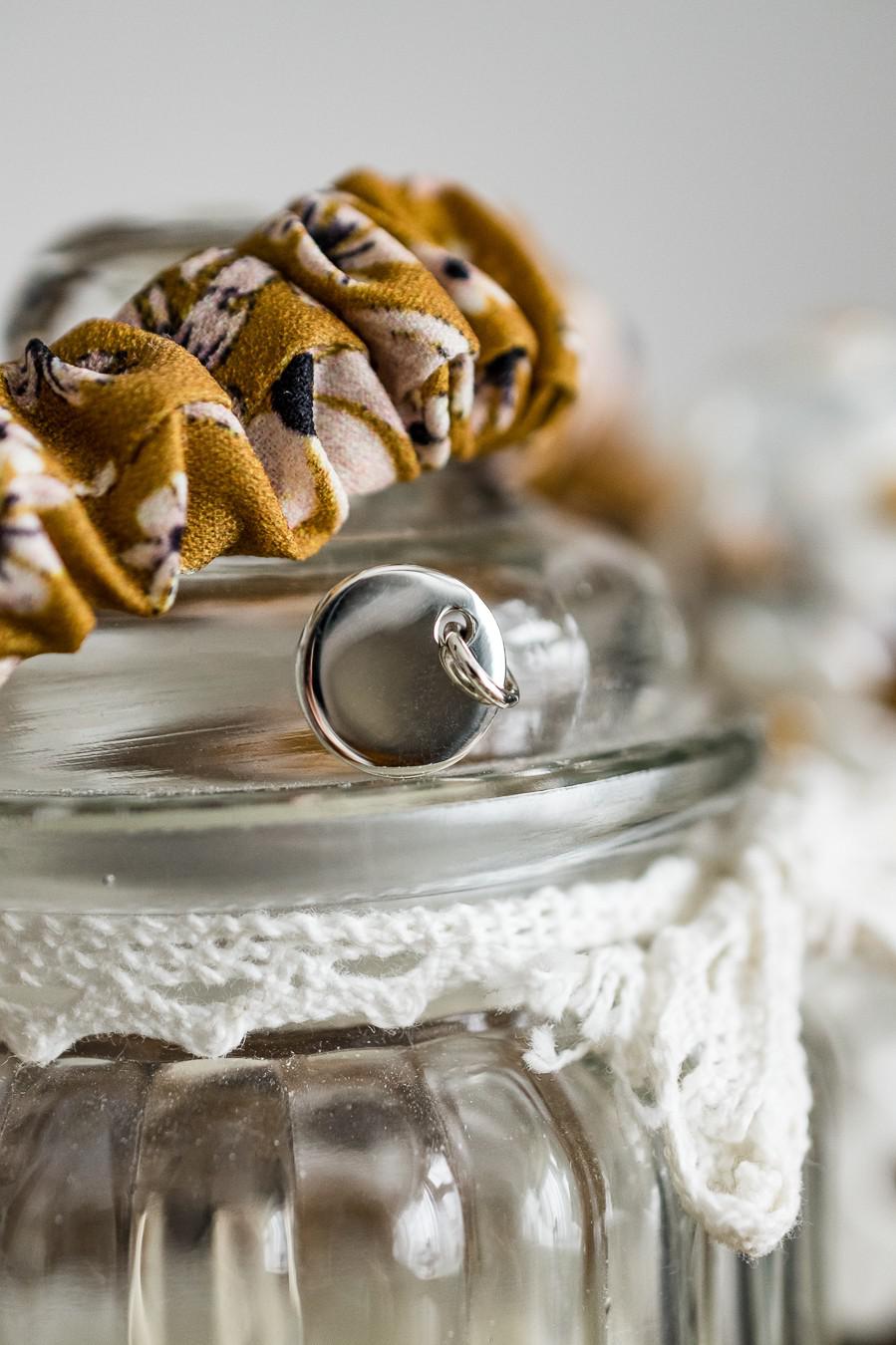 Sterling Silver Engravable Disc Charm