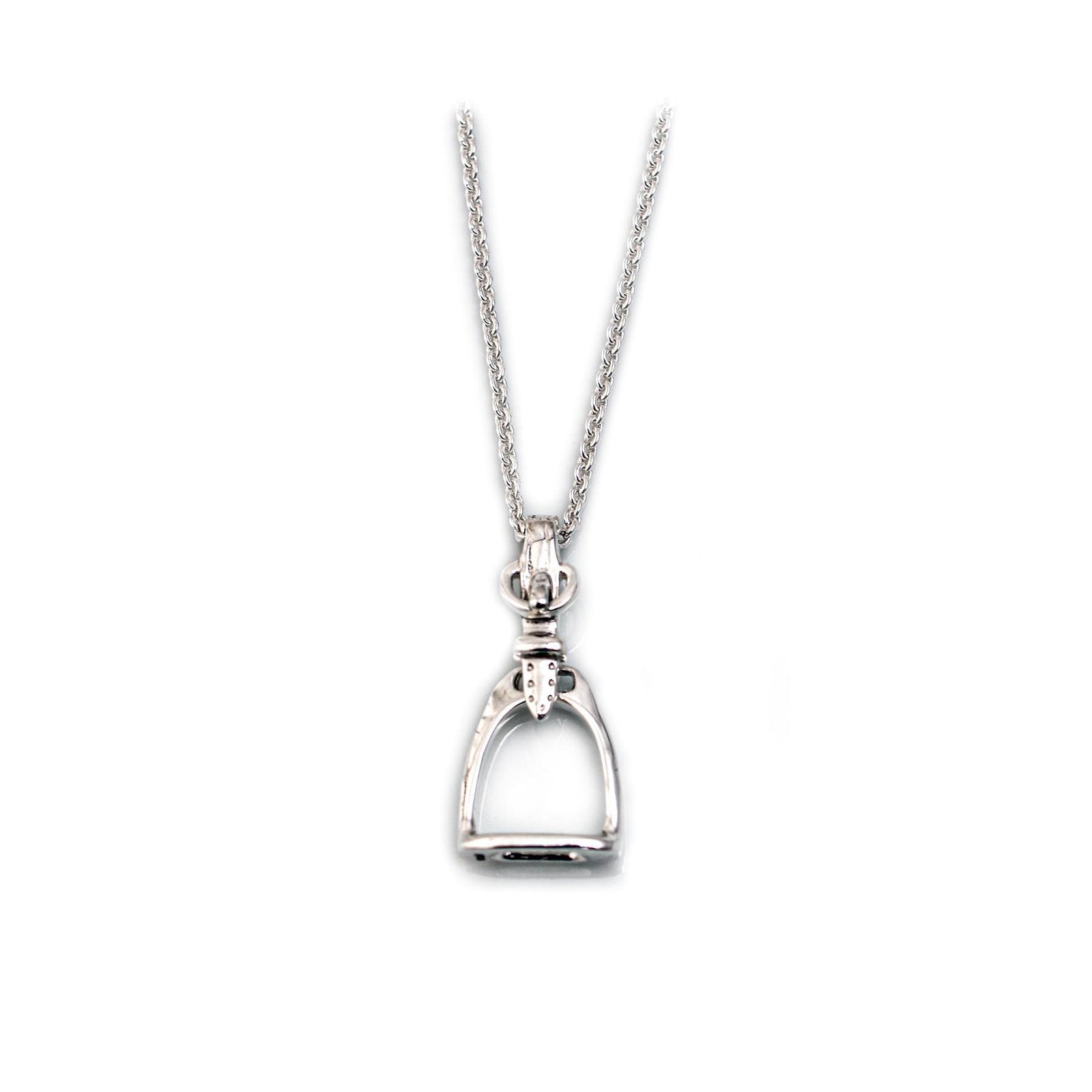 Sterling Silver Small Stirrup Pendant