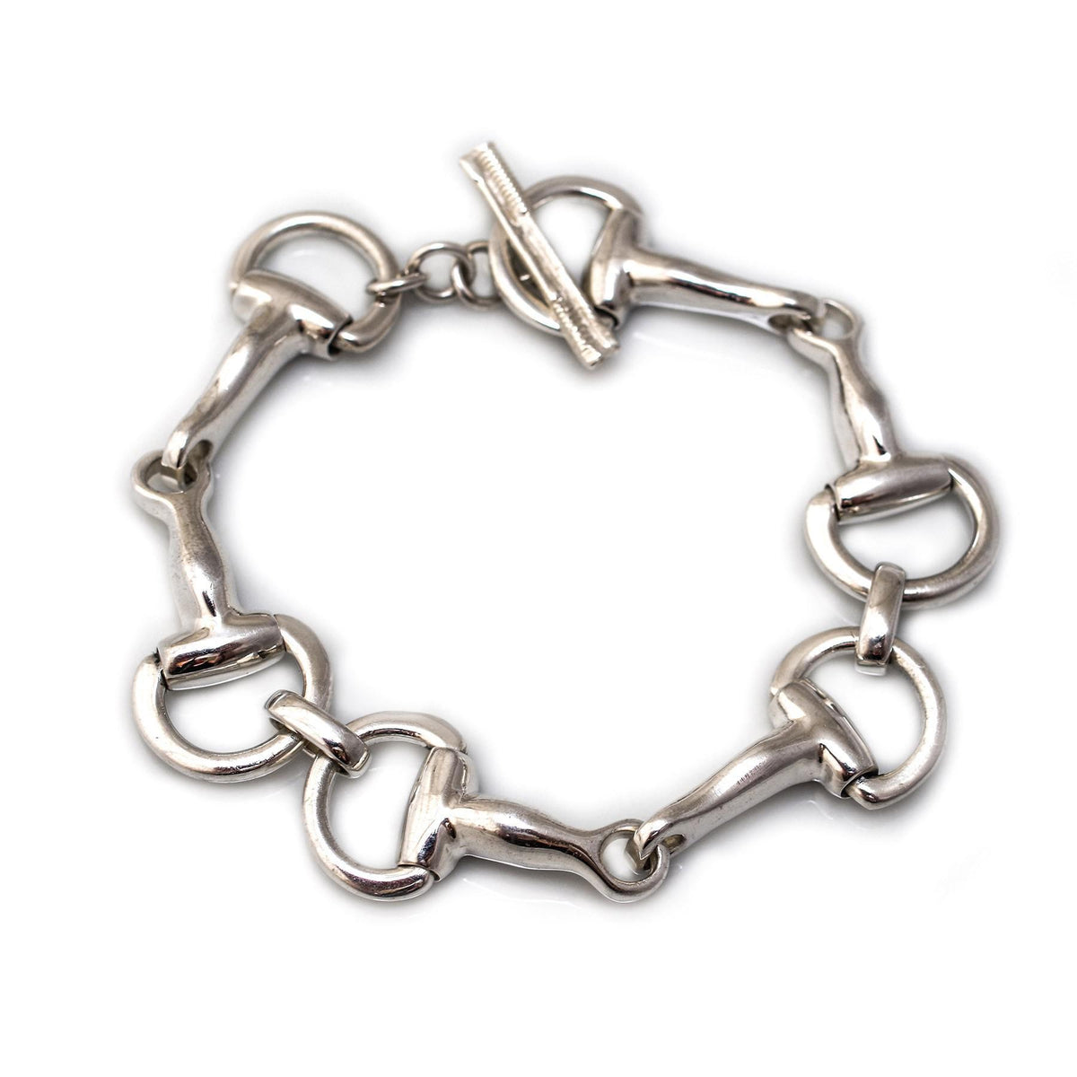 Classic Sterling Silver Snaffle Bracelet