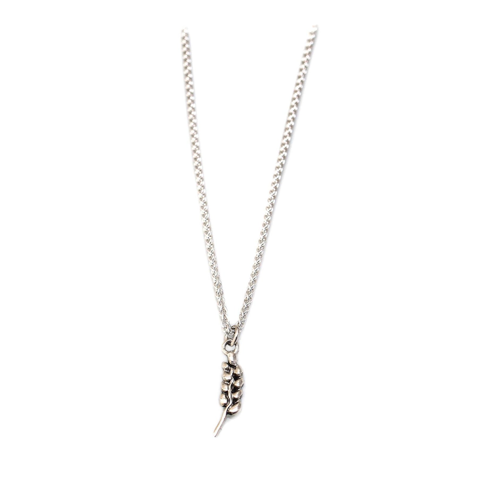 Sterling Silver Wheat Pendant With Chain
