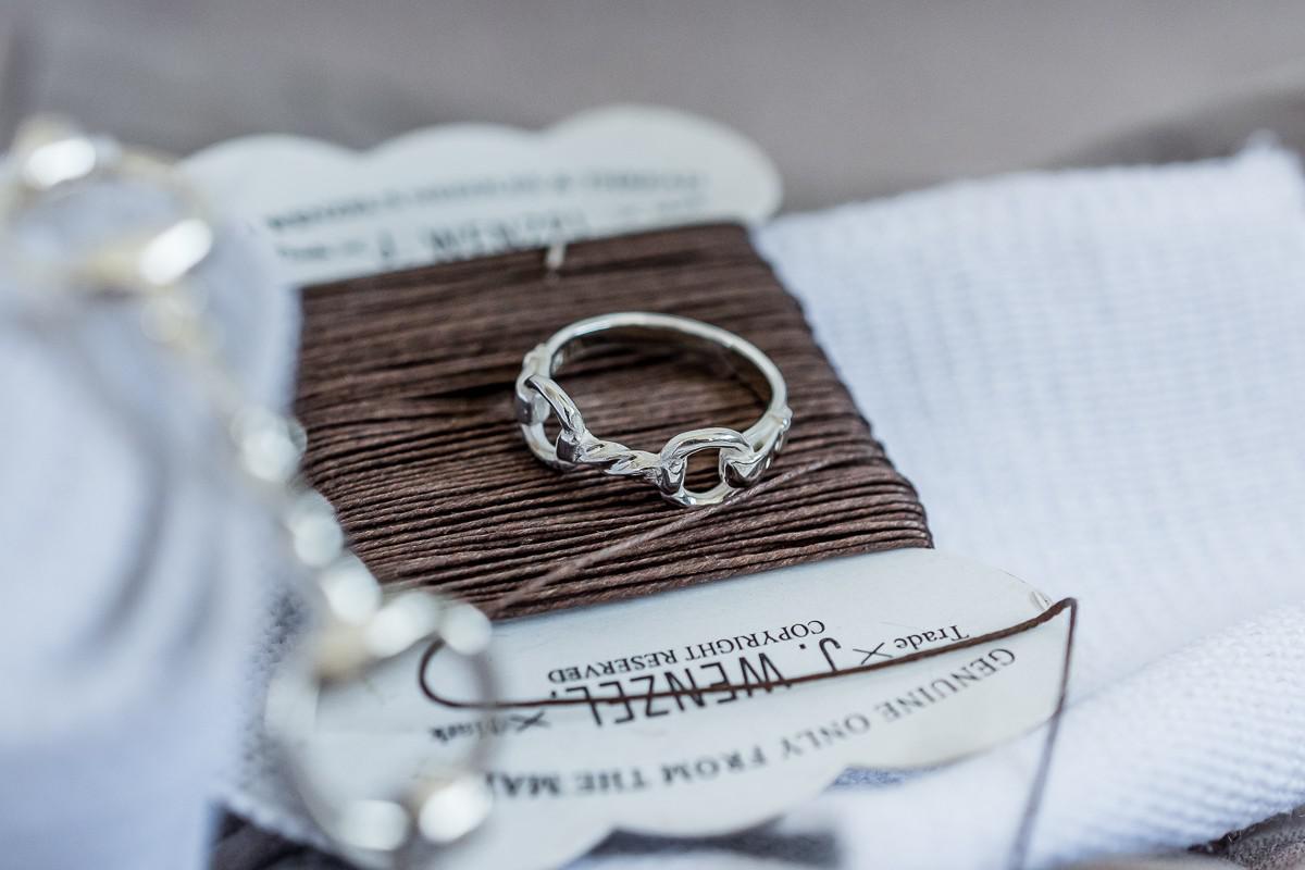 Exclusive Sterling Silver Twisted Snaffle Ring