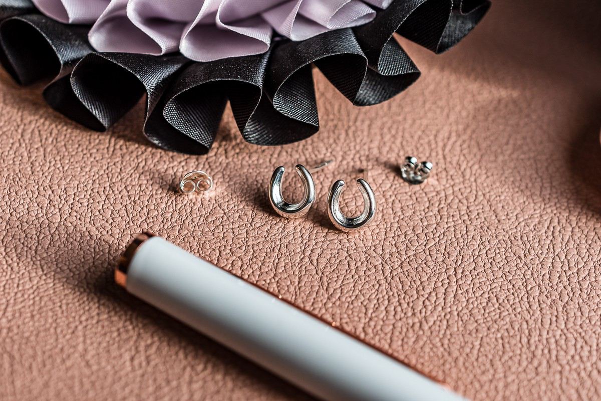 Exclusive Curvy Sterling Silver Horseshoe Stud Earrings