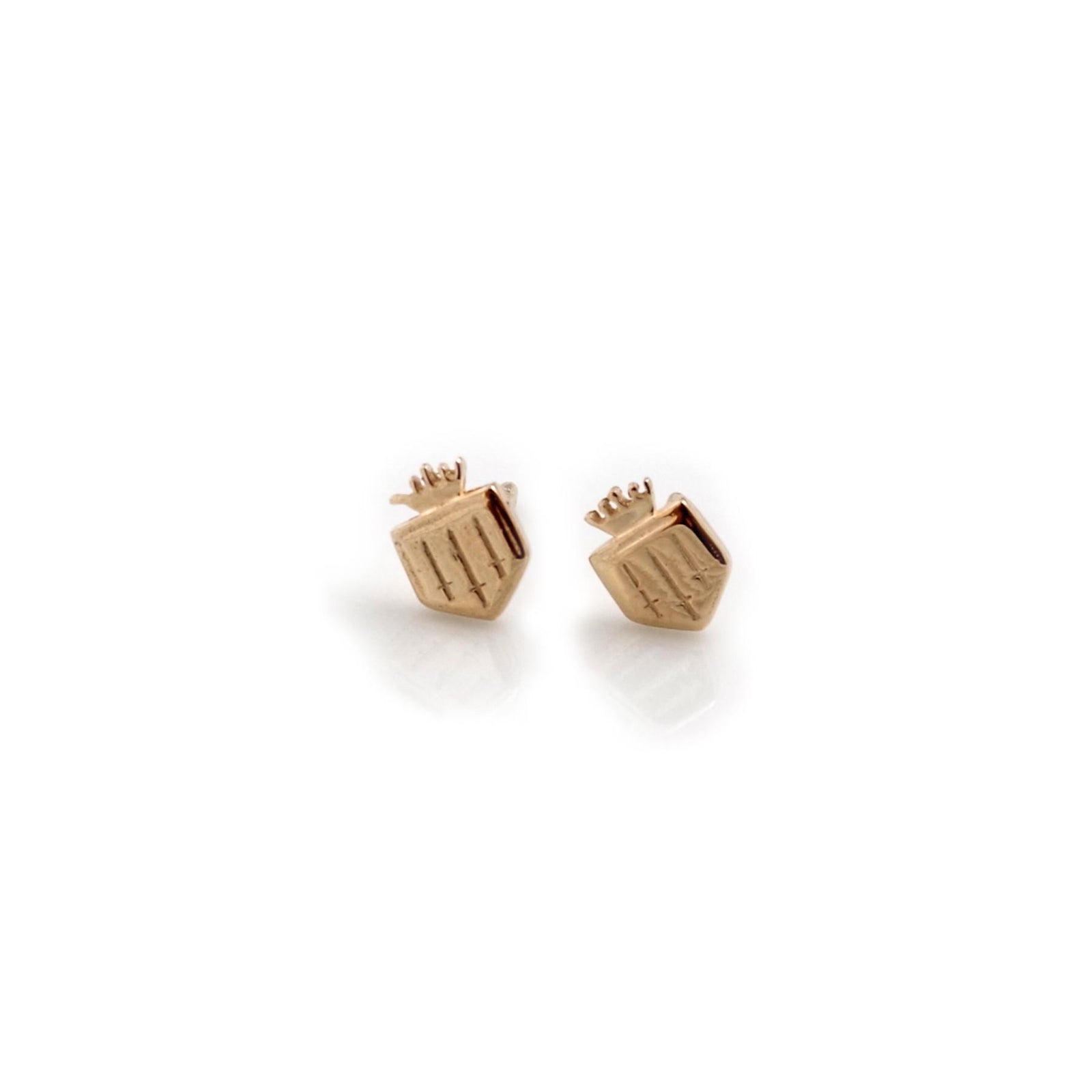 Exclusive Sterling Silver & 18ct Gold Plated Fairfax & Favor Stud Earrings