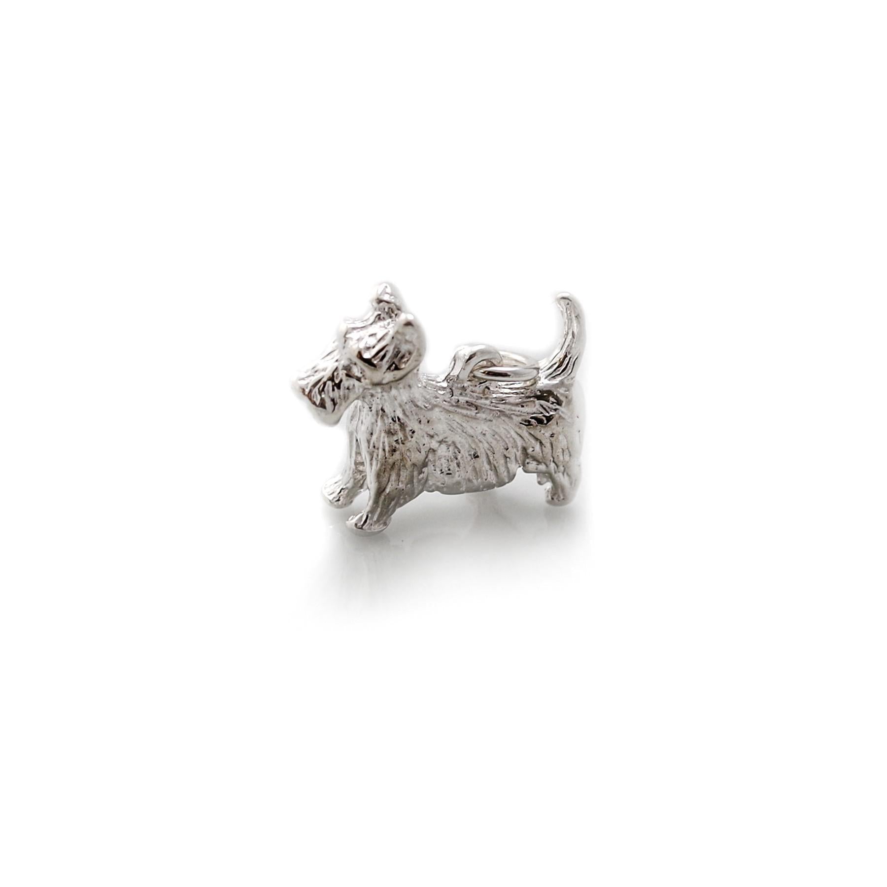 Sterling Silver Scottie Dog Charm