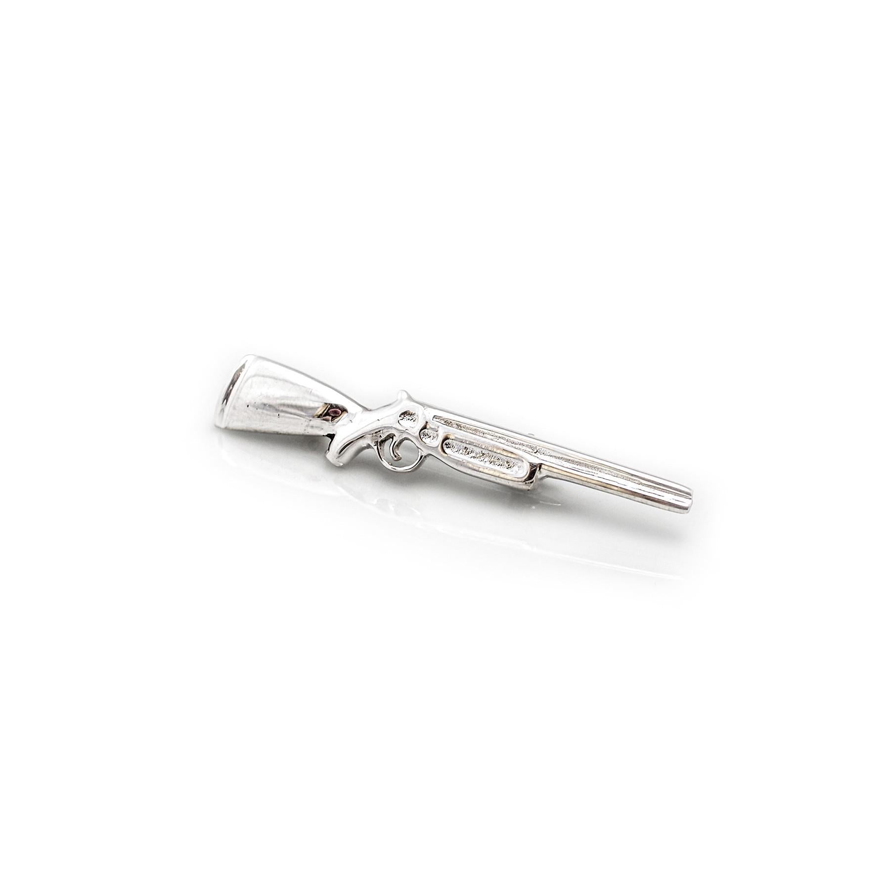 Exclusive Sterling Silver Abbey Ling shotgun Pin/Brooch