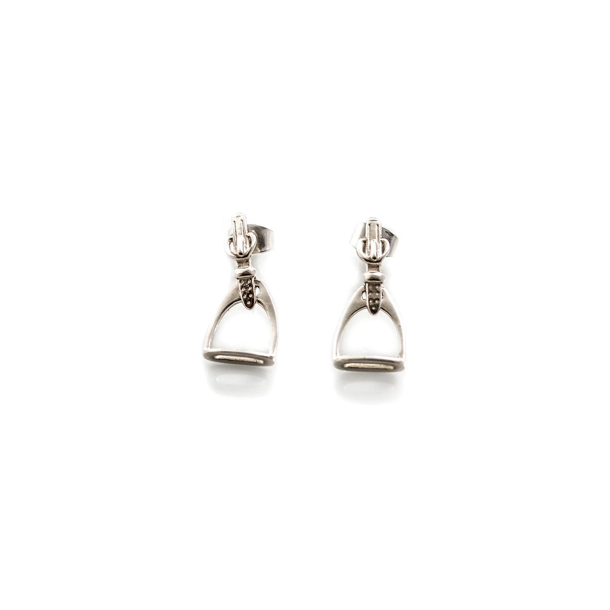 Exclusive Sterling Silver Stirrup Earrings