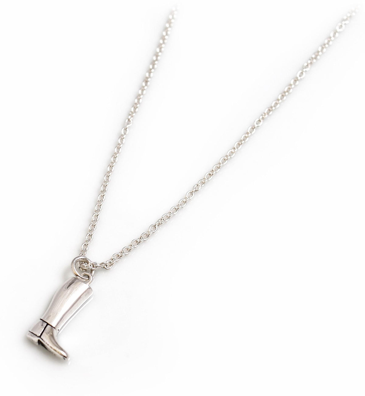 Exclusive Sterling Silver Thelwell Riding Boot Necklace