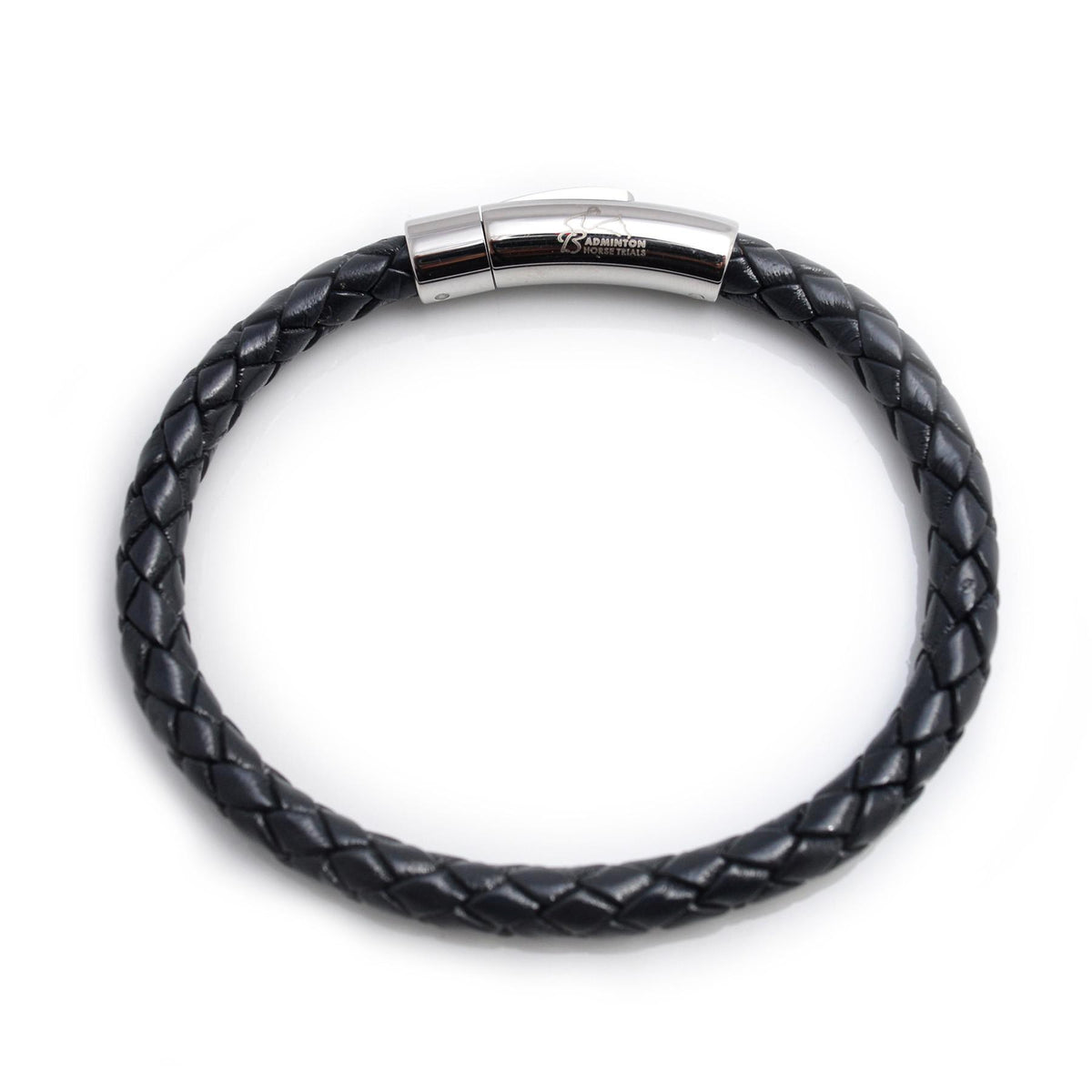 Exclusive Badminton Horse Trials Leather Bracelet With Stainless Steel Clasp