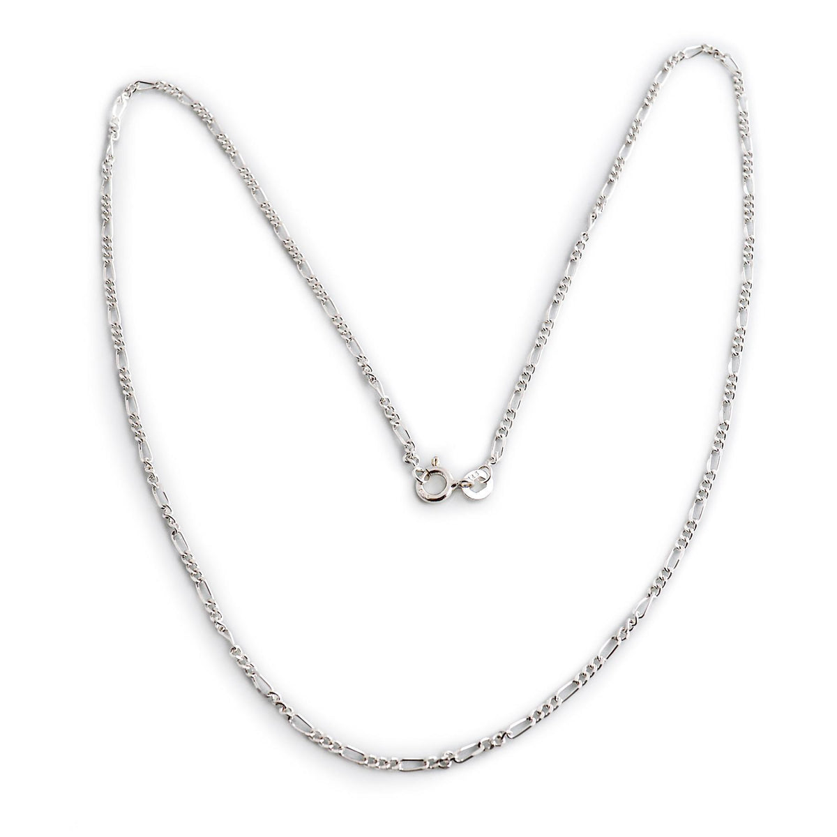 Sterling Silver Figaro Chain
