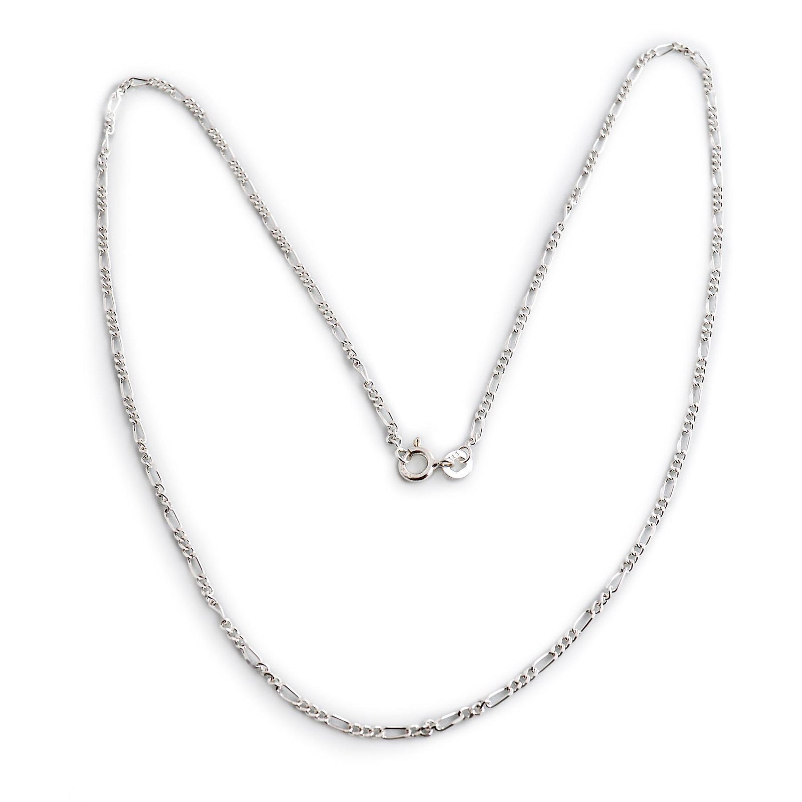 Sterling Silver Figaro Chain