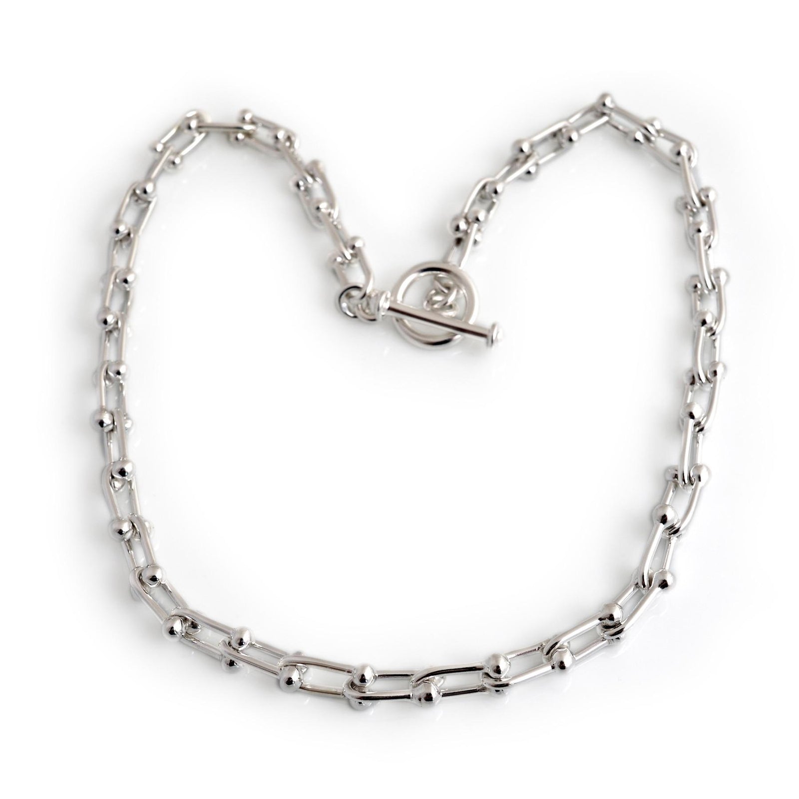 Sterling Silver Open Bobbly Necklace