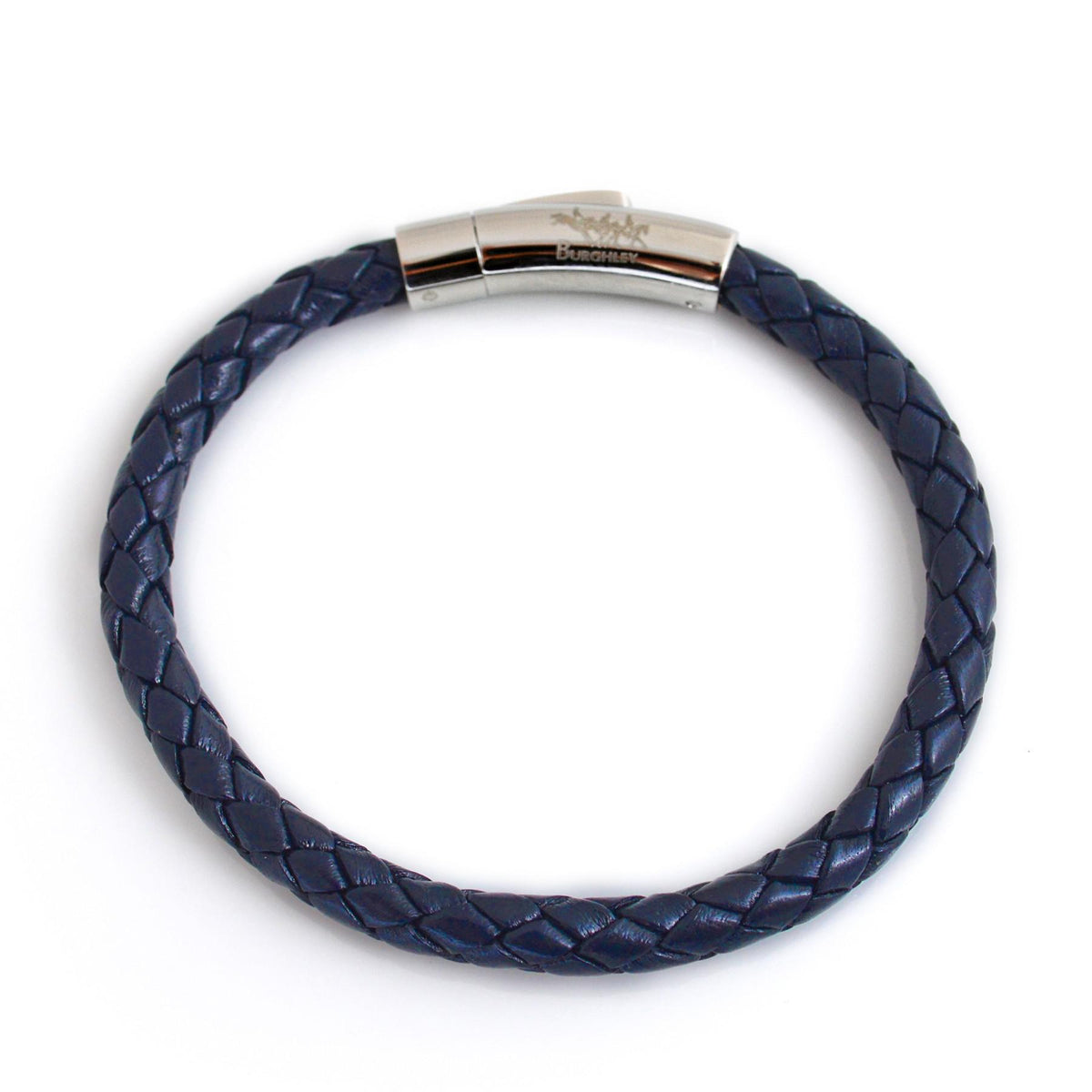 Exclusive Burghley Horse Trials Leather Bracelet With Stainless Steel Clasp