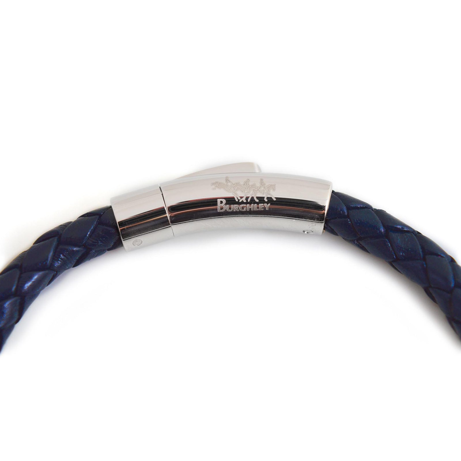 Exclusive Burghley Horse Trials Leather Bracelet With Stainless Steel Clasp
