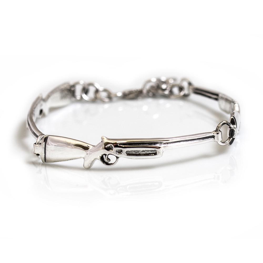 Exclusive Sterling Silver Abbey Ling Shotgun Bracelet