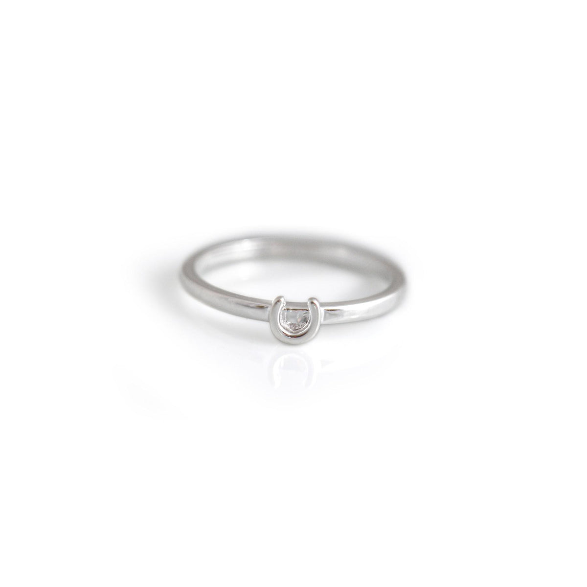 Exclusive Sterling Silver Dinky Horseshoe Stacking Ring